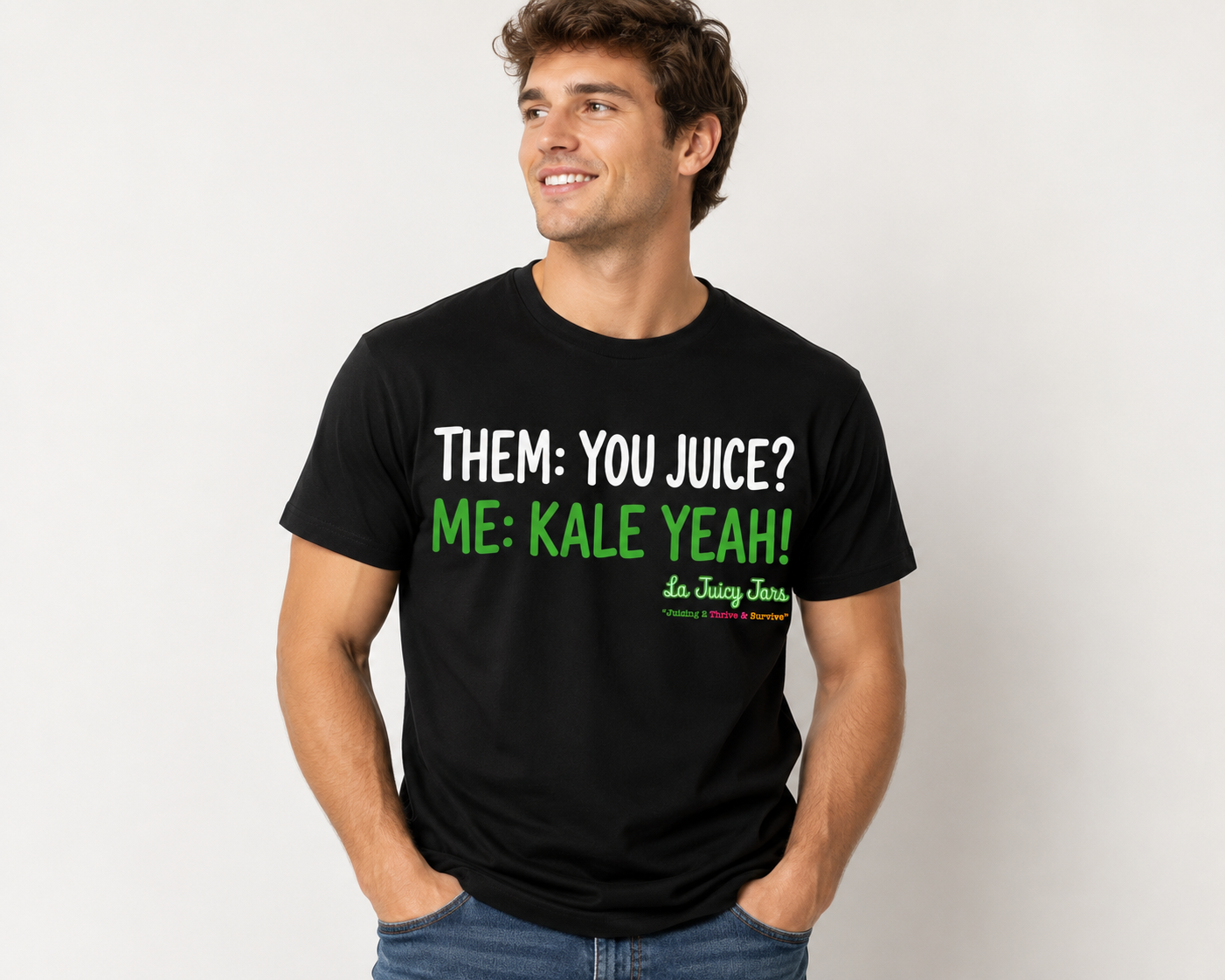 Short Sleeve "THEM: YOU JUICE / ME: KALE YEAH!"T-Shirt