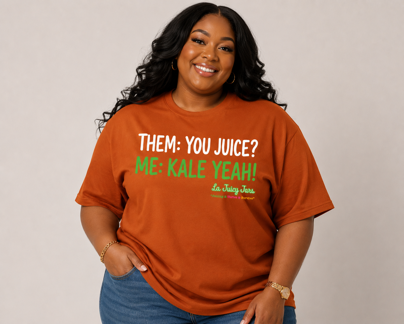 Short Sleeve "THEM: YOU JUICE / ME: KALE YEAH!"T-Shirt