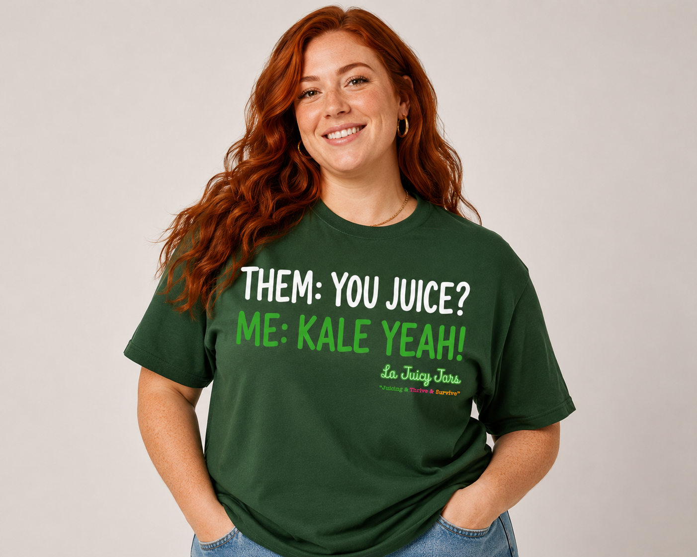 Short Sleeve "THEM: YOU JUICE / ME: KALE YEAH!"T-Shirt