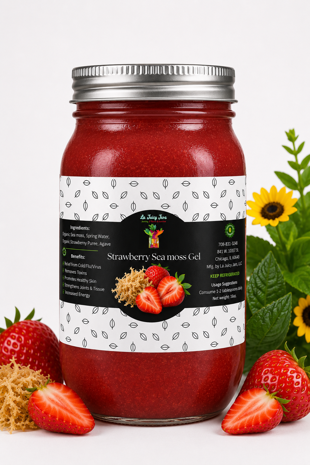 Strawberry Sea Moss Gel